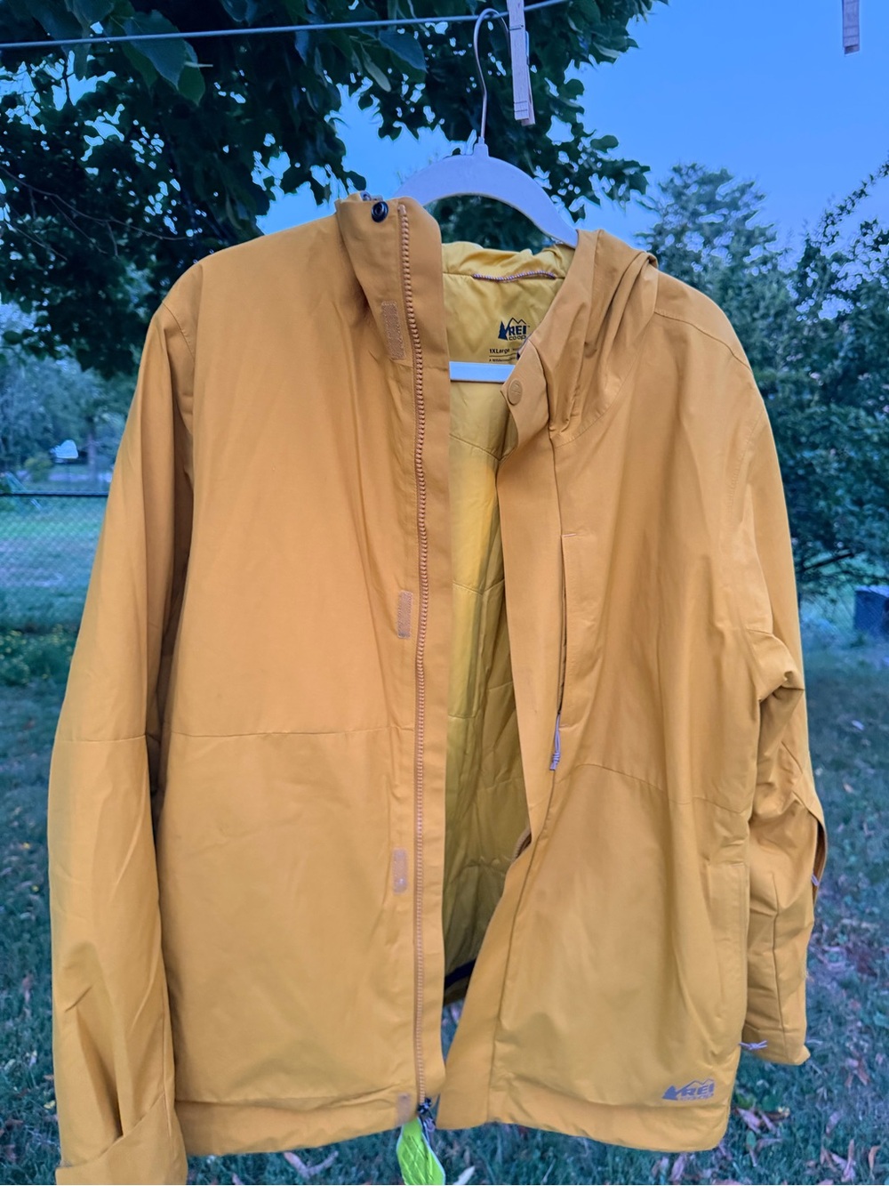 REI Women’s Yellow Lightweight Winter Jacket